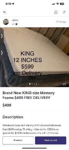Brand New QUEEN Platform Frames $299 (IN BOX) !  FREE DELIVERY - Photo 8