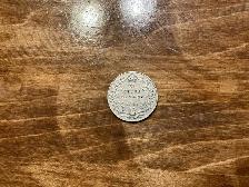 1910 CANADIAN 25 Cents Silver Coin !