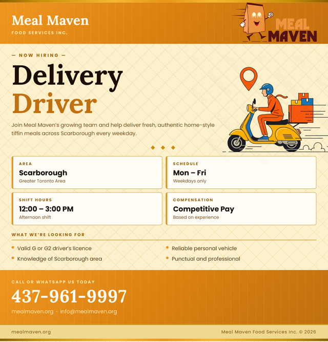Delivery Driver Needed ! Urgent Requirement