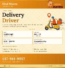 Delivery Driver Needed ! Urgent Requirement