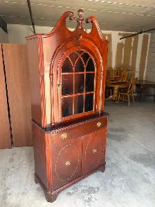 Free delivery used Wooden Display Cabinet with Glass Door - Photo 4