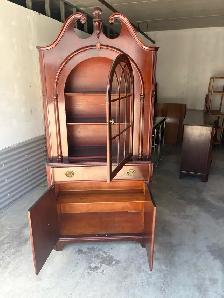 Free delivery used Wooden Display Cabinet with Glass Door - Photo 6
