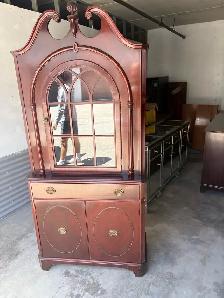Free delivery used Wooden Display Cabinet with Glass Door - Photo 8
