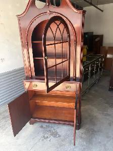 Free delivery used Wooden Display Cabinet with Glass Door - Photo 9