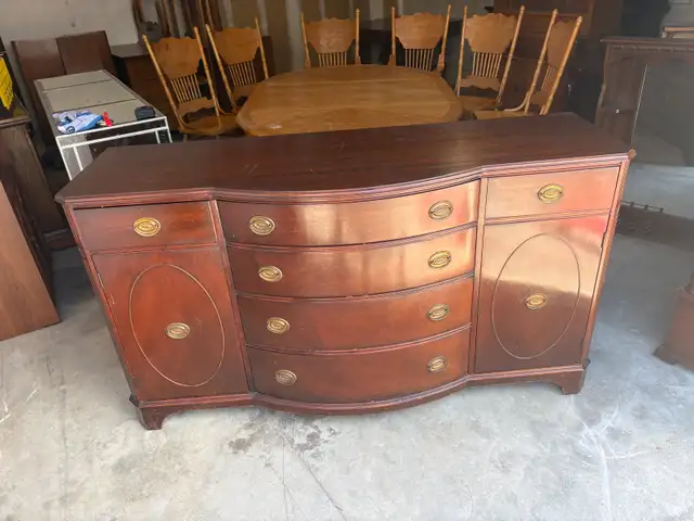Free delivery Antique Cherry Wood Sideboard Dresser