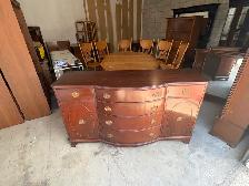 Free delivery Antique Cherry Wood Sideboard Dresser - Photo 2