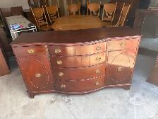 Free delivery Antique Cherry Wood Sideboard Dresser - Photo 4