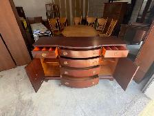 Free delivery Antique Cherry Wood Sideboard Dresser - Photo 8