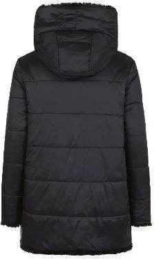 SAVE THE DUCK Fury Faux Fur Midi Reversible Coat With Hood - Photo 4