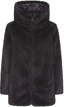 SAVE THE DUCK Fury Faux Fur Midi Reversible Coat With Hood - Photo 5