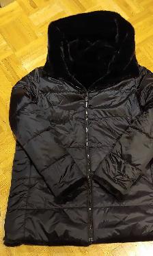 SAVE THE DUCK Fury Faux Fur Midi Reversible Coat With Hood - Photo 7