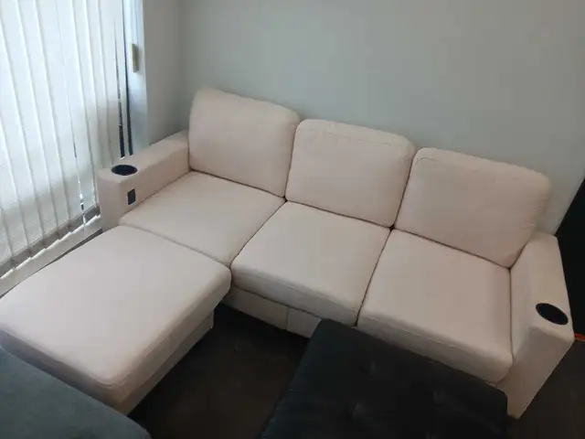 small sectional Couch With Ottoman