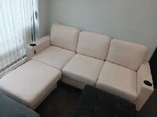 small sectional Couch With Ottoman