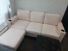 small sectional Couch With Ottoman - Photo 2