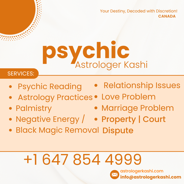 Vedic Astrology & Psychic  Kashi  (647) 854-4999
