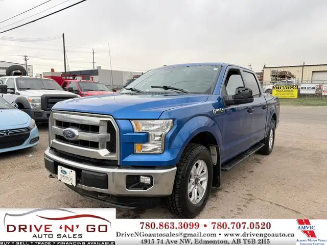 2015 Ford F-150 XLT CREW CAB 4x4, 5.0L, 8 Cylinder, Clean Carfax