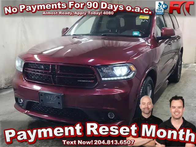 2017 Dodge Durango GT AWD - Backup Cam, Fog Lights, Rear Defrost