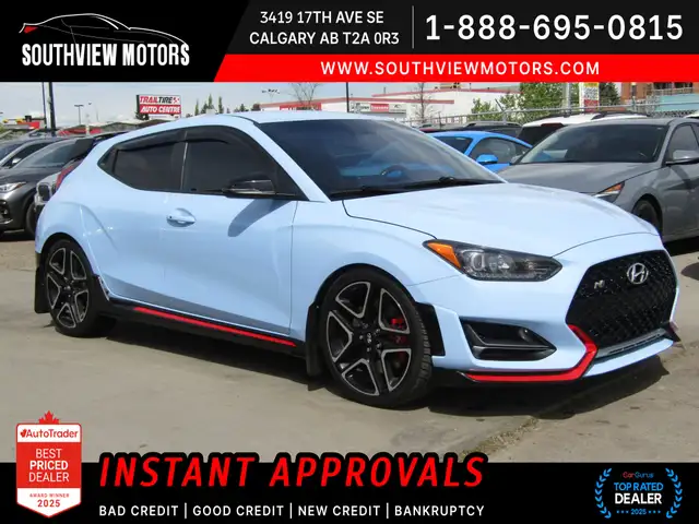 2020 Hyundai Veloster N Manual N Power 2.0L Turbo / Carplay / B.