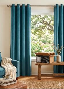 Velvet drapery Panels 54 x 84 ( Set of 2) - Photo 5