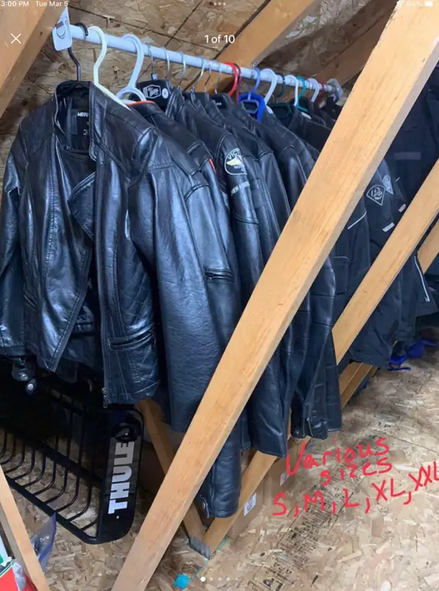 motorcycle gear/jackets,boots,pants,vest,gloves/various prices