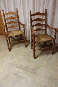 Chaises capitaines anciennes (1930) antique 35$ch ou..., livré s - Photo 6
