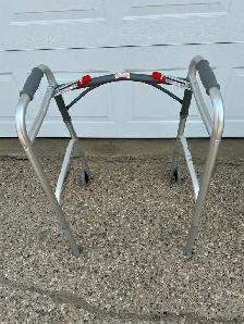 Folding Walker with 2 Wheels