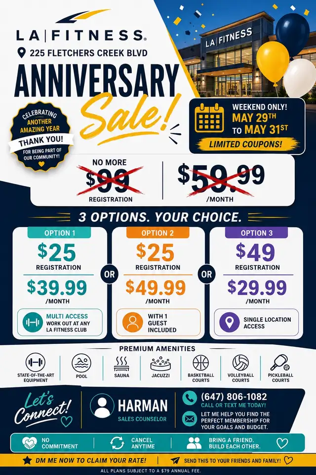 Anniversary Membership Sale