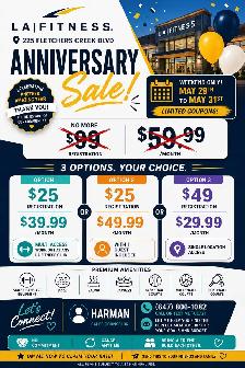 Anniversary Membership Sale