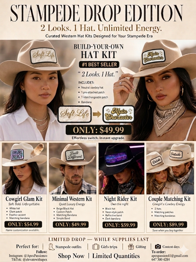 Calgary Stampede "Drop Edition" Hat Kits – Build Your Own Look