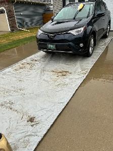 Winter garage pad