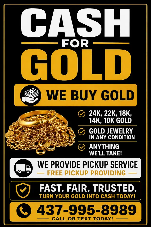 CASH FOR GOLD - Need CASH ? Sell your Gold We pay Top dollars