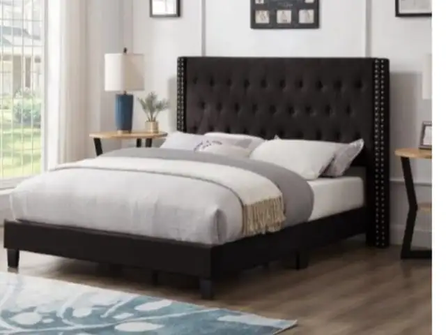 brand new king size mattress and box spring bed frame COD