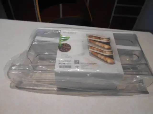 1-DISTRIBUTEUR D OEUFS ROULANT AVEC COUVERCLE-JS GOURMET,NEUF.