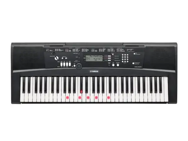 Yamaha EZ-220 Keyboard Package – INCLUDES Stand, Bench & Sustain