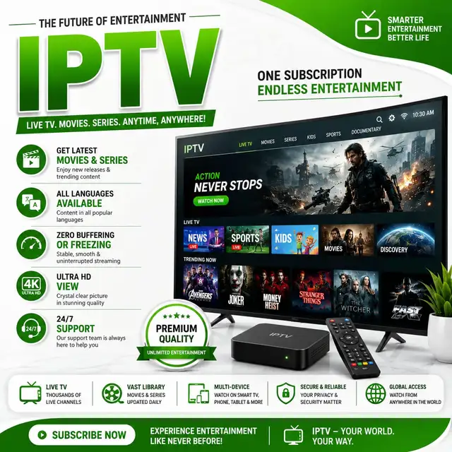 Best 4K I.P.T.V subscription