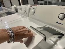 Laveuse sécheuse traditionnelles blanches Amana - Photo 5
