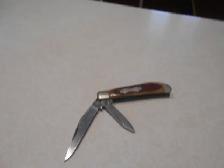 1-CANIF DE POCHE,STAINLESS STEEL 2 LAMES,RECOUVERT DE PLAST BRUN - Photo 3