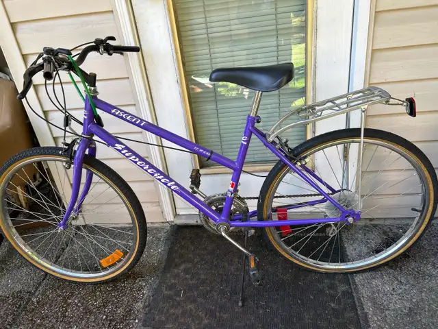 Two bikes for man and woman