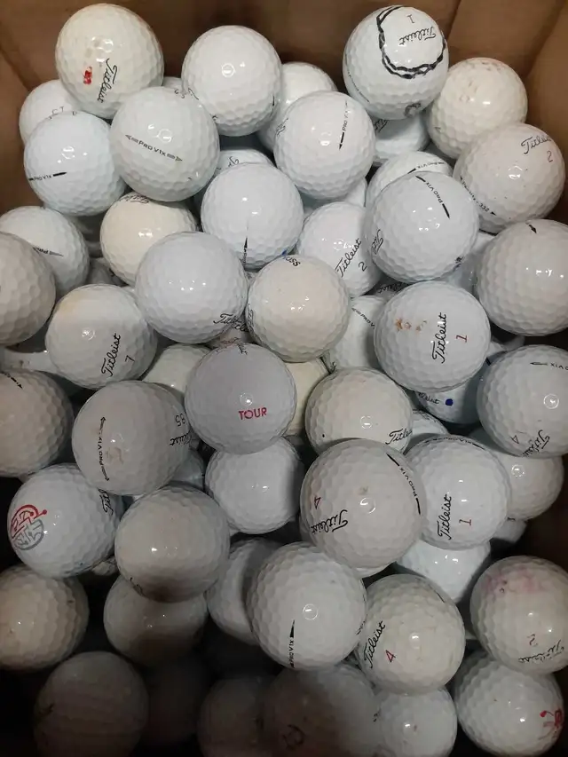 prov1/X golf balls with scuffs.