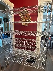Six tier wire shelving unit on wheels - Photo 2