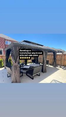 installation gazebo