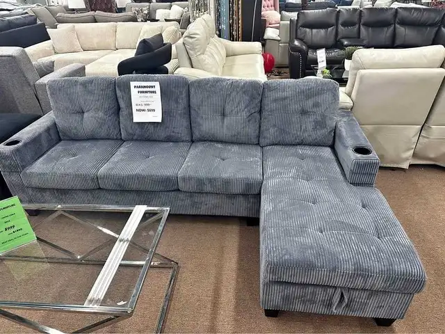 4 seater Corduroy sectional couch