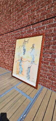 Cadre Auguste Rodin 47X35 pouces - Photo 2