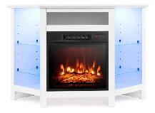 Meuble TV avec lumières LED et foyée électrique - Photo 2