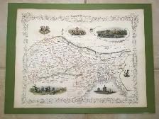 1851-1853 Beautiful Original Old British Map of Northern India - Photo 2