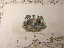 1851-1853 Beautiful Original Old British Map of Northern India - Photo 6