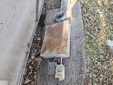 Temporary service panel and pole