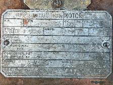 Vintage heavy duty motor, 1 Hp. - Photo 6