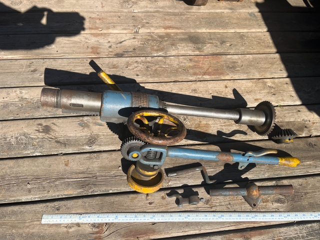 Antique 1883 W.F. & J. Barnes camel back drill press parts