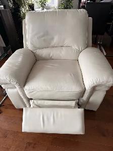 Divan et fauteuil en cuir inclinable - Photo 6